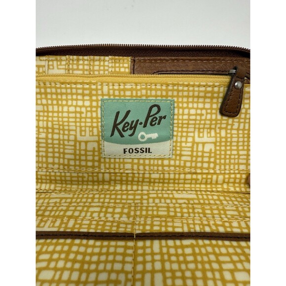Fossil Key Per Zip Around Women’s Wallet Multicolor‎ Striped - Picture 6 of 9